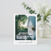 オリジナル写真 ミニマル 新しい家に引っ越しました 住所 ポストカード (スタンド正面)