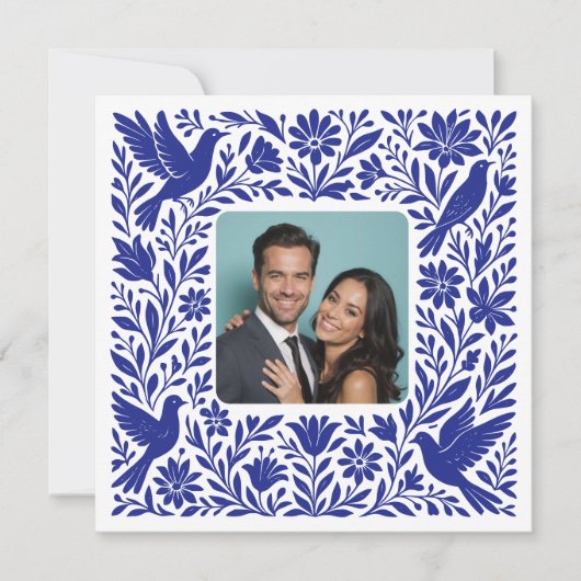 オリジナル写真 メキシコ オトミ テナンゴ Save the Date 招待状 (正面)