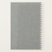 オリジナル写真 モダングレー&イエロー ウェディング マンスリー プランナー手帳 (裏面)