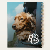 オリジナル写真 モノグラム 犬 ペット プランナー手帳 (裏面)