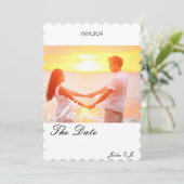 オリジナル写真 保存日付カード セーブザデート (スタンド正面)