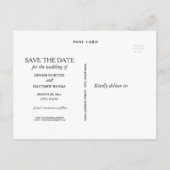 オリジナル写真 保存日付 ポストカード (裏面)