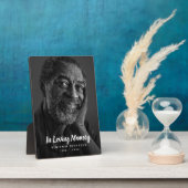 オリジナル写真 個別メモリアル 追悼 葬儀 フォトプラーク (側面)