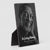 オリジナル写真 個別メモリアル 追悼 葬儀 フォトプラーク (側面)