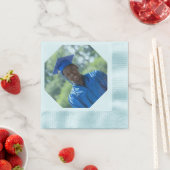 オリジナル写真 卒業パーティー ペーパーナプキン 縁ありカクテルナプキン (インサイチュ)