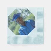 オリジナル写真 卒業パーティー ペーパーナプキン 縁ありカクテルナプキン (正面)