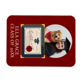 オリジナル写真 卒業記念フレーム マグネット (横)