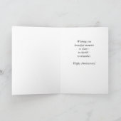 オリジナル写真&名前の結婚記念日 カード (内部)