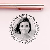 オリジナル写真、名前、返送先住所 セルフインキングスタンプ