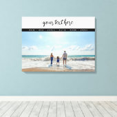 オリジナル写真 家族 愛の思い出 キャンバスプリント (インサイチュ (ウッドフロア))