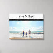 オリジナル写真 家族 愛の思い出 キャンバスプリント (正面)