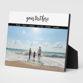 オリジナル写真 家族 愛の思い出 フォトプラーク