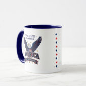 オリジナル写真 愛国 赤ちゃん ファースト 4th of July マグカップ (正面左)