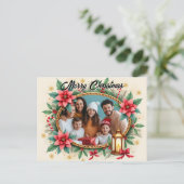 オリジナル写真 星空の暖炉 シーズンポストカード (スタンド正面)