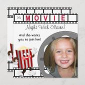 オリジナル写真 映画鑑賞会 誕生日招待状 招待状 (正面/裏面)