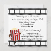 オリジナル写真 映画鑑賞会 誕生日招待状 招待状 (裏面)