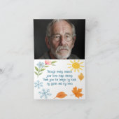 オリジナル写真 水彩 四季 父の日 シーズンカード (内部)