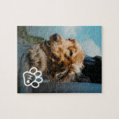 オリジナル写真 犬 ペット モノグラム ジグソーパズル (横)