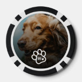 オリジナル写真 犬 ペット モノグラム ポーカーチップ (裏面)