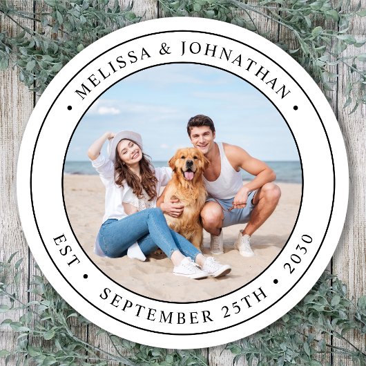 オリジナル写真 現代のウェディング  ラウンドシール