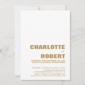 オリジナル写真 現代の結婚披露宴 招待状 (正面)