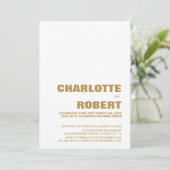 オリジナル写真 現代的な結婚披露宴 招待状 (スタンド正面)