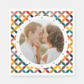 オリジナル写真 現代的 カラフル パーソナライズ スタンダードランチョンナプキン (正面)