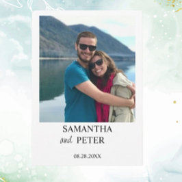 オリジナル写真 現代風 リラックス ウェディング 招待状