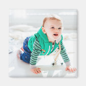 オリジナル写真 誕生日 結婚 記念 冷蔵庫 マグネット (正面)