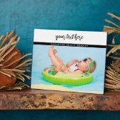 オリジナル写真 赤ちゃんの愛と名前の思い出 フォトプラーク (側面)