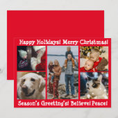 オリジナル写真 5 ファイブ メリークリスマス シーズンカード (正面/裏面)