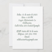 オリジナル写真 85歳の記念 - 85 Years Custom 招待状 (裏面)