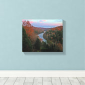 オリジナル写真Autumn Cumberland River Kentucky US キャンバスプリント (インサイチュ (ウッドフロア))