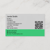 オリジナル写真QRコードソーシャル風景 名刺 (正面)