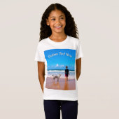 オリジナル写真Tシャツ（カスタムテキスト対応） Tシャツ (正面フル)