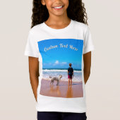 オリジナル写真Tシャツ（カスタムテキスト対応） Tシャツ (正面)