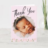 オリジナル助産師フォトカード | 赤ちゃんの最初の瞬間 サンキューカード (正面)