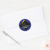 オリジナル卒業おめでとうメッセージ ラウンドシール (封筒)