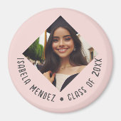 オリジナル卒業写真お知らせ マグネット (正面)