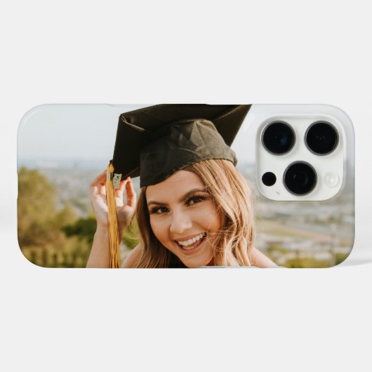 オリジナル卒業写真をデザイン Case-Mate iPhoneケース (裏面 (横))