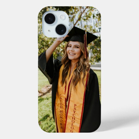 オリジナル卒業写真入りカスタムiPhoneケース Case-Mate iPhoneケース (裏面)