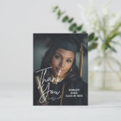 オリジナル卒業写真 | カジュアル手書き ポストカード (スタンド正面)