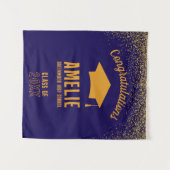 オリジナル卒業式2026 パーソナライズド卒業パーティー タペストリー (正面(横))