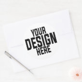 オリジナル印刷ロゴ 小規模事業所 個人用 ラウンドシール (封筒)