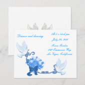 オリジナル受付カード 招待状 (正面/裏面)