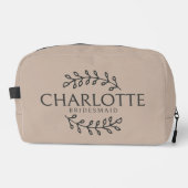 オリジナル名の化粧ポーチ バチェロレッテパーティー用 ドップキット (正面)