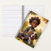 オリジナル名の犬の相棒 ノートブック (内側)