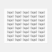 オリジナル名または会社名のファブリック衣類ラベル ラベル (シート)