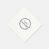 オリジナル名ロゴ ショップ用品 スタンダードカクテルナプキン (角)