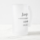 オリジナル名入り フロストグラスビールジョッキ (正面右)